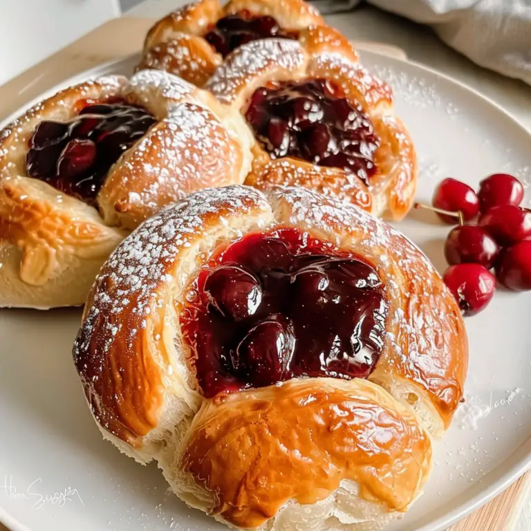 Sweet Cherry Filled Buns