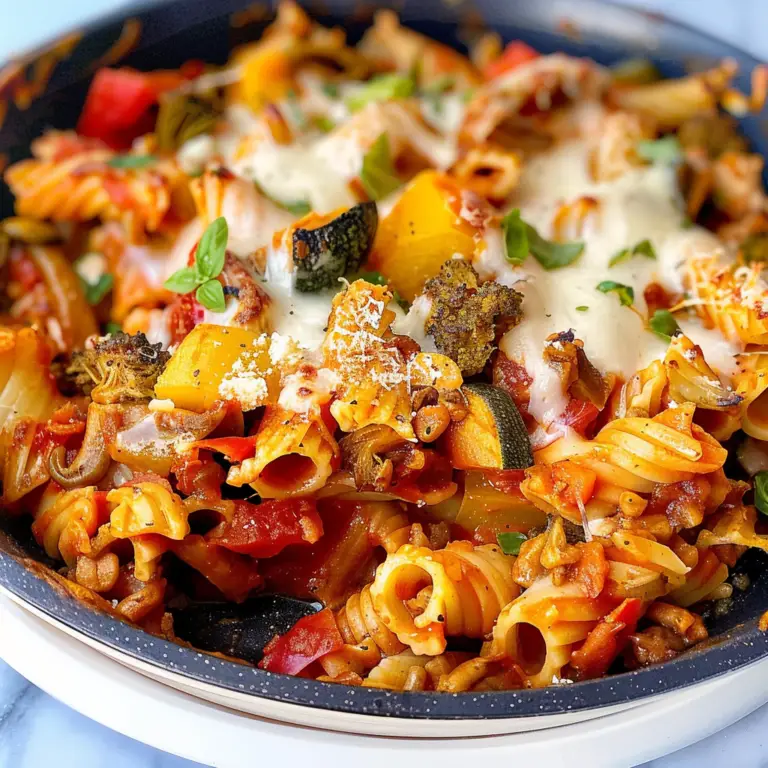 Easy Vegetable Pasta Bake Dish
