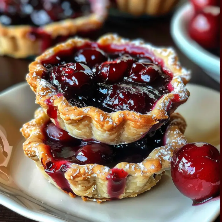Mini Cherry Pies Ready to Impress