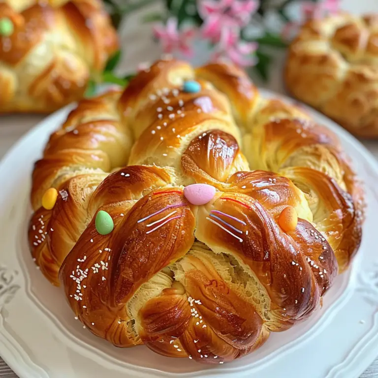Greek Easter Bunny Bread