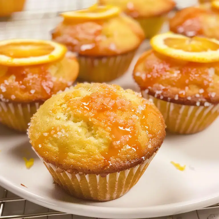 Orange Muffins Freshly Baked