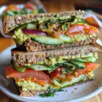 Veggie and Hummus Sandwich