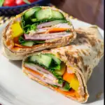 Turkey Hummus Veggie Wrap