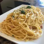 Spaghetti Carbonara Dish