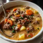 Hamburger Soup in a Bowl