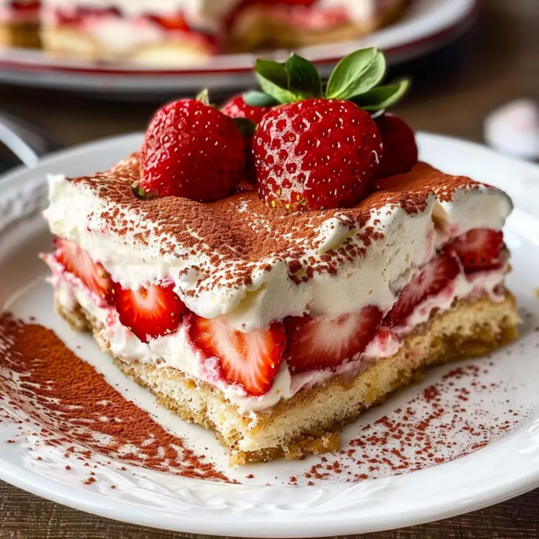 Strawberry Tiramisu Dessert