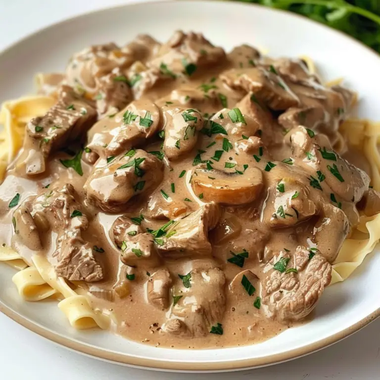 Delicious Crock Pot Beef Stroganoff