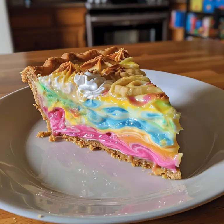 Colorful Easter Swirl Pie