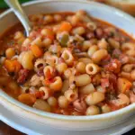 Delicious Pasta Fagioli in a Bowl