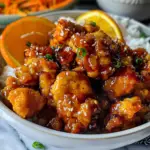 Delicious Orange Chicken Plate