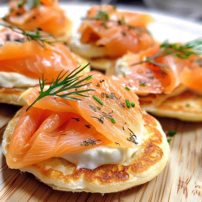 Blinis with Smoked Salmon