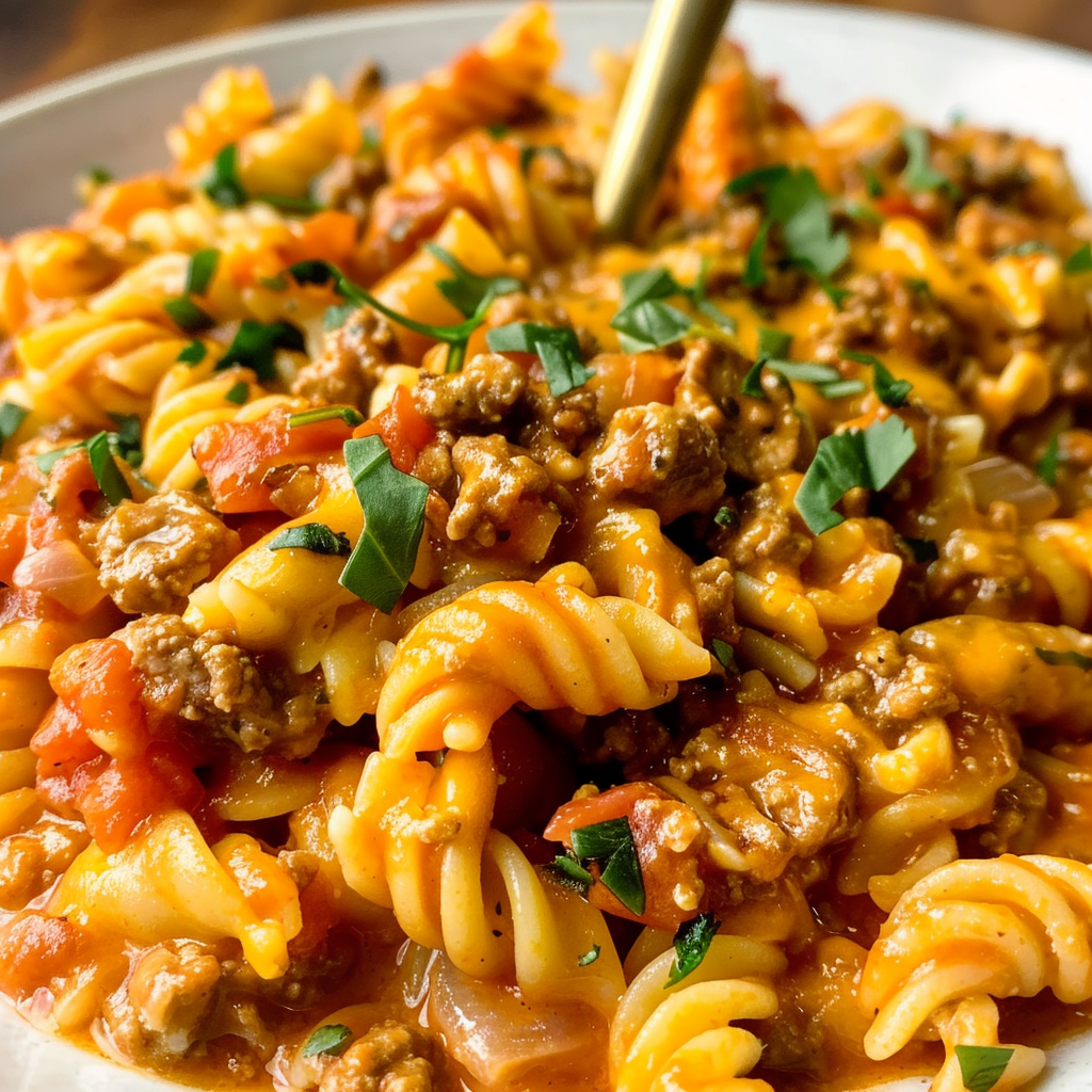Cheesy Taco Pasta Dish