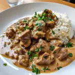 Beef Stroganoff and Rice Dish