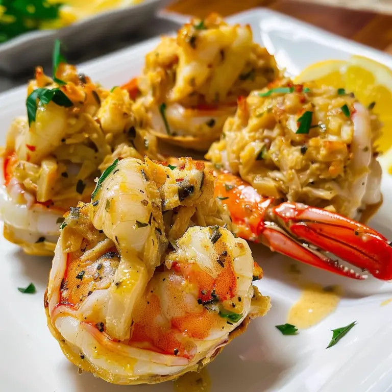 Crab Stuffed Shrimp Dish