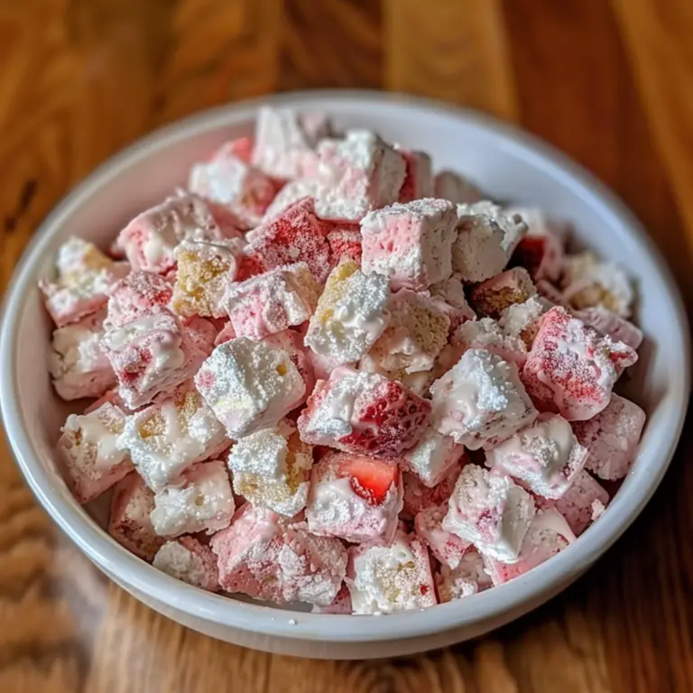 Fluffy Strawberry Shortcake Treats
