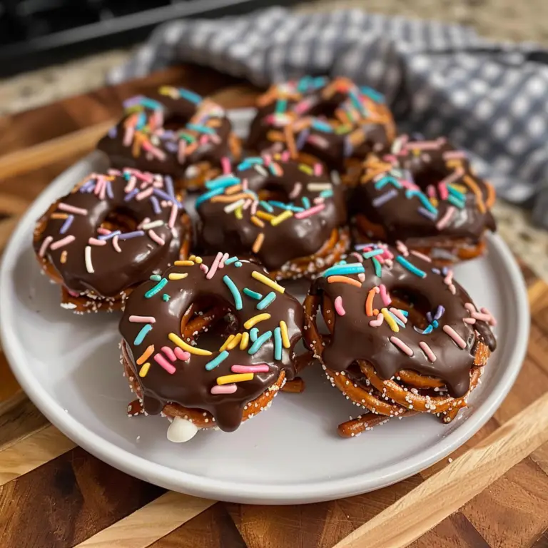 Chocolate Covered Pretzel Nests