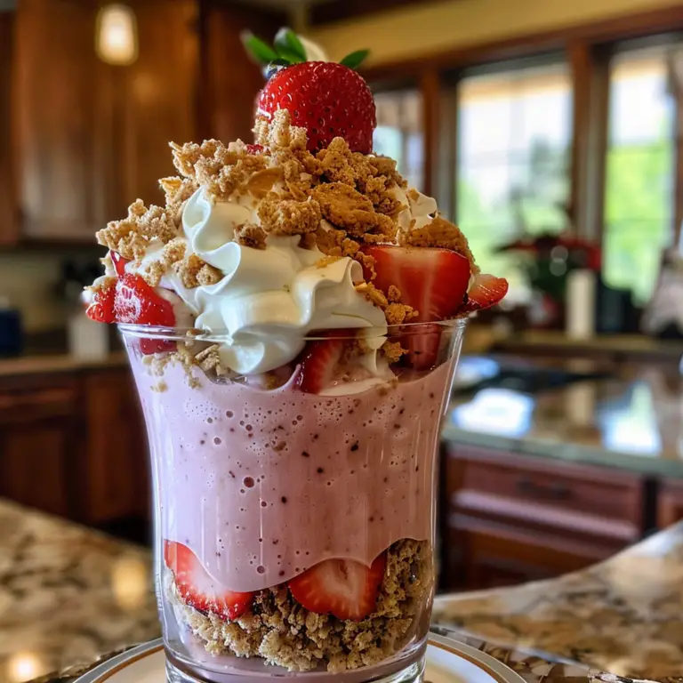 Creamy Strawberry Cheesecake Smoothie Recipe