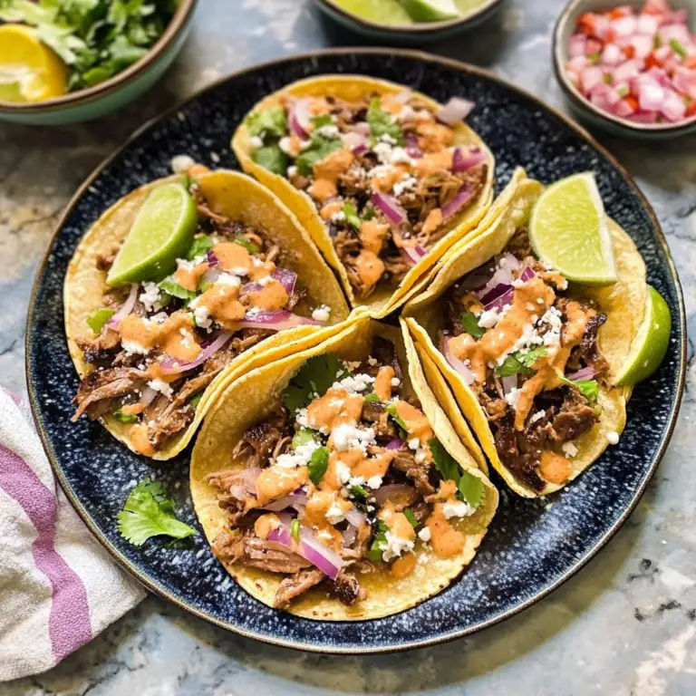 Honey Chipotle Shredded Beef Tacos