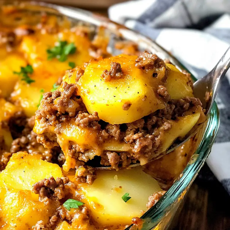 Delicious Ground Beef and Potatoes Casserole