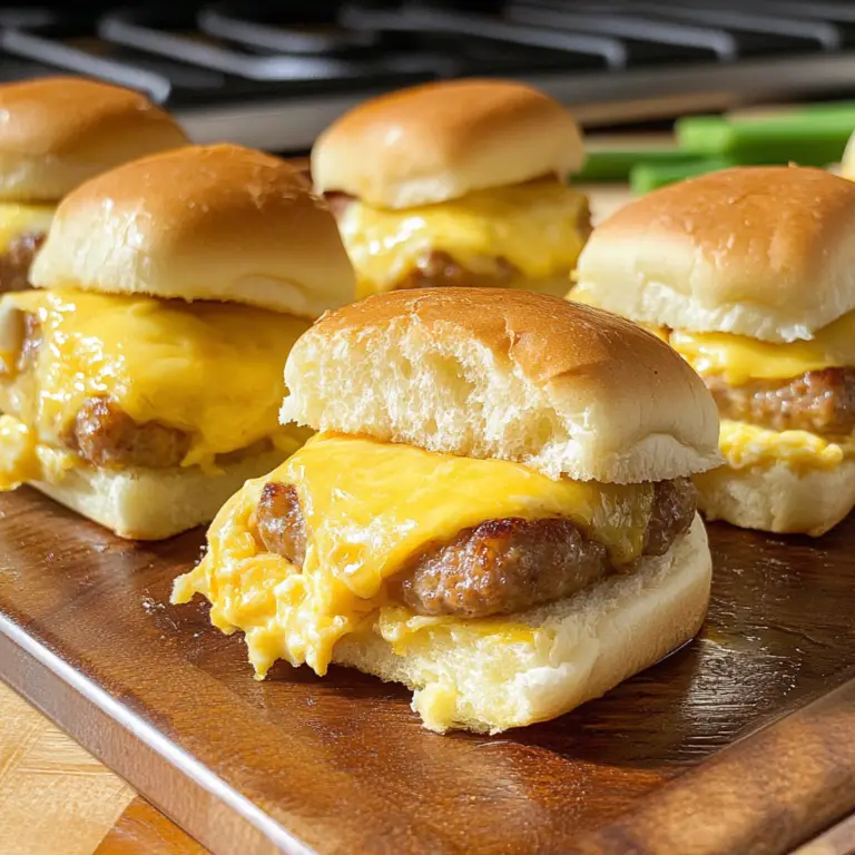 Sausage Egg Breakfast Sliders Recipe