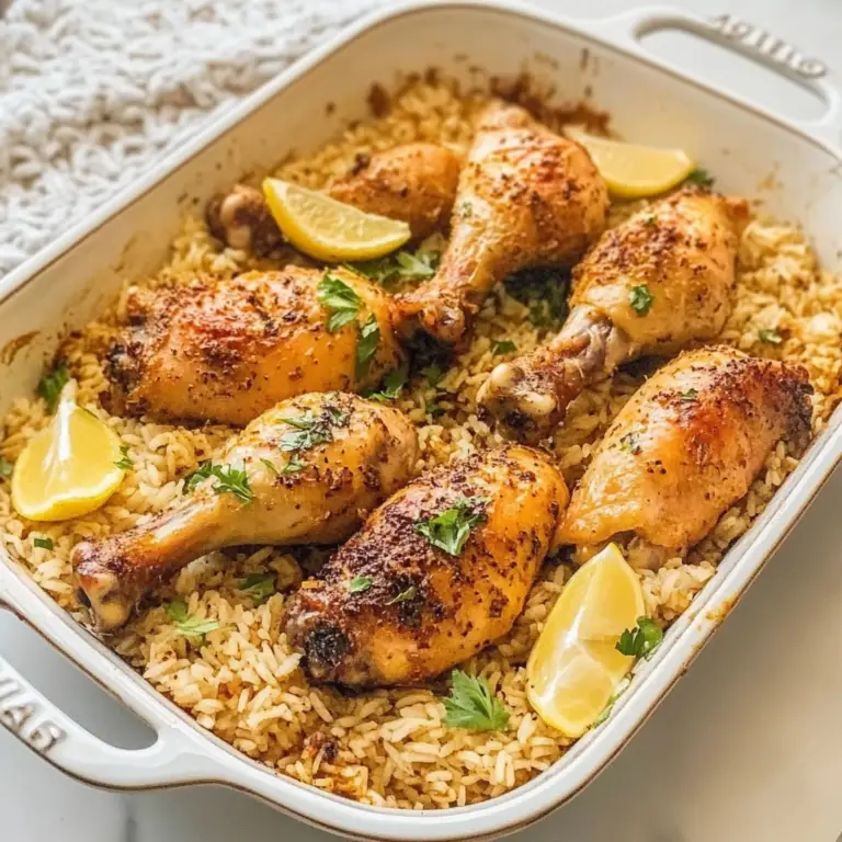 Baked Chicken Legs & Rice for Cozy Dinners