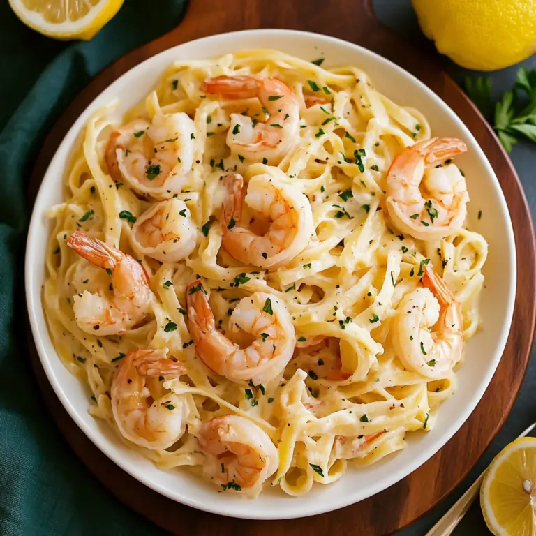 Creamy Lemon Shrimp Pasta