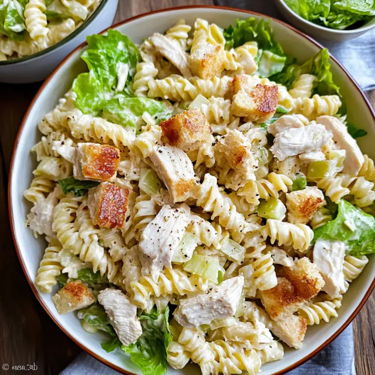 Chicken Caesar Pasta Salad Recipe