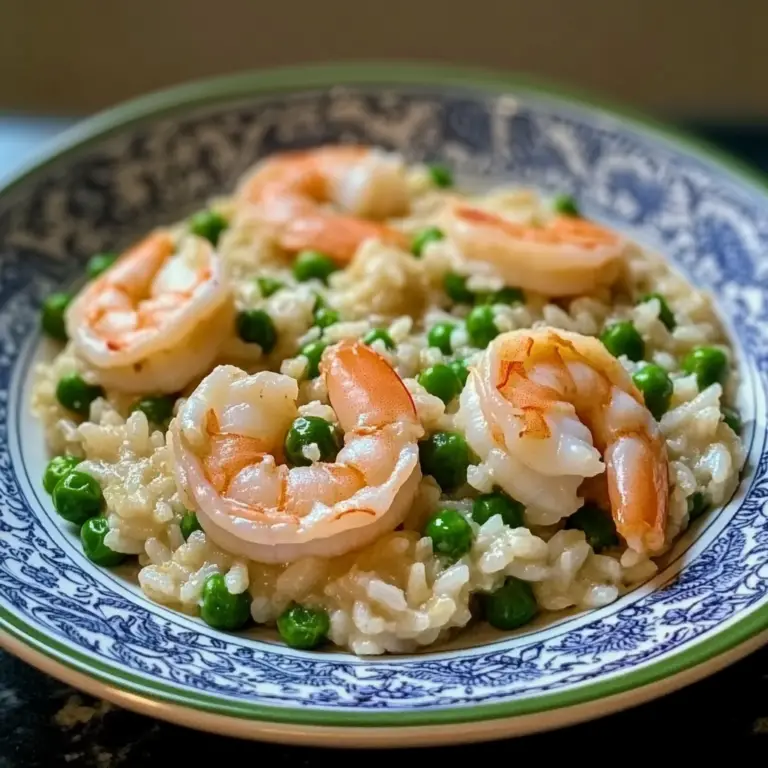 Shrimp Risotto with Peas