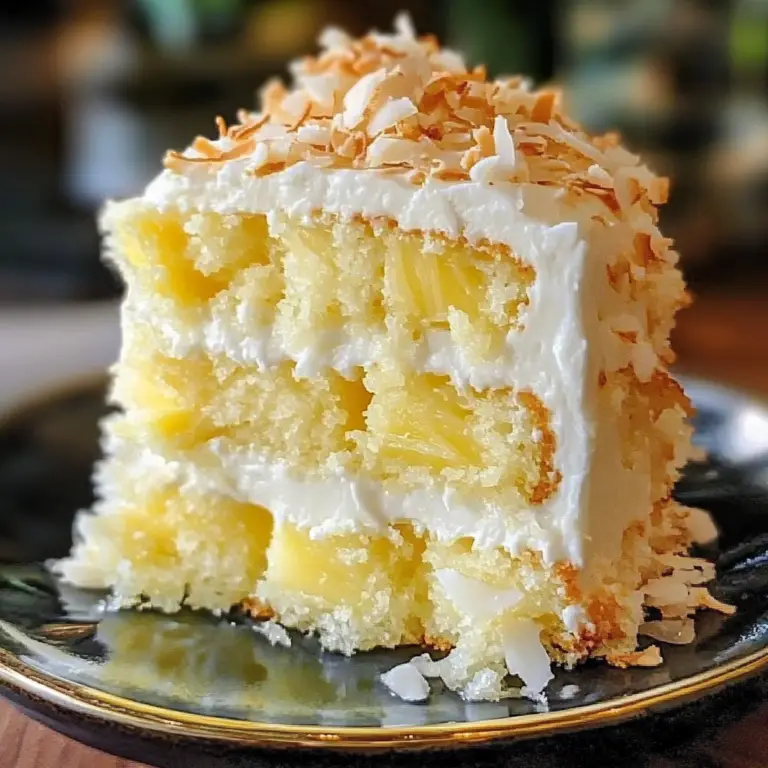 Pineapple Coconut Surprise Cake Recipe