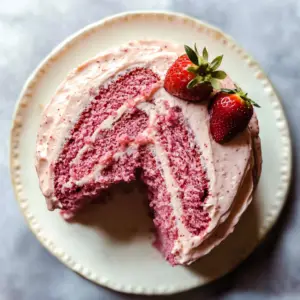 Homemade Strawberry Cake