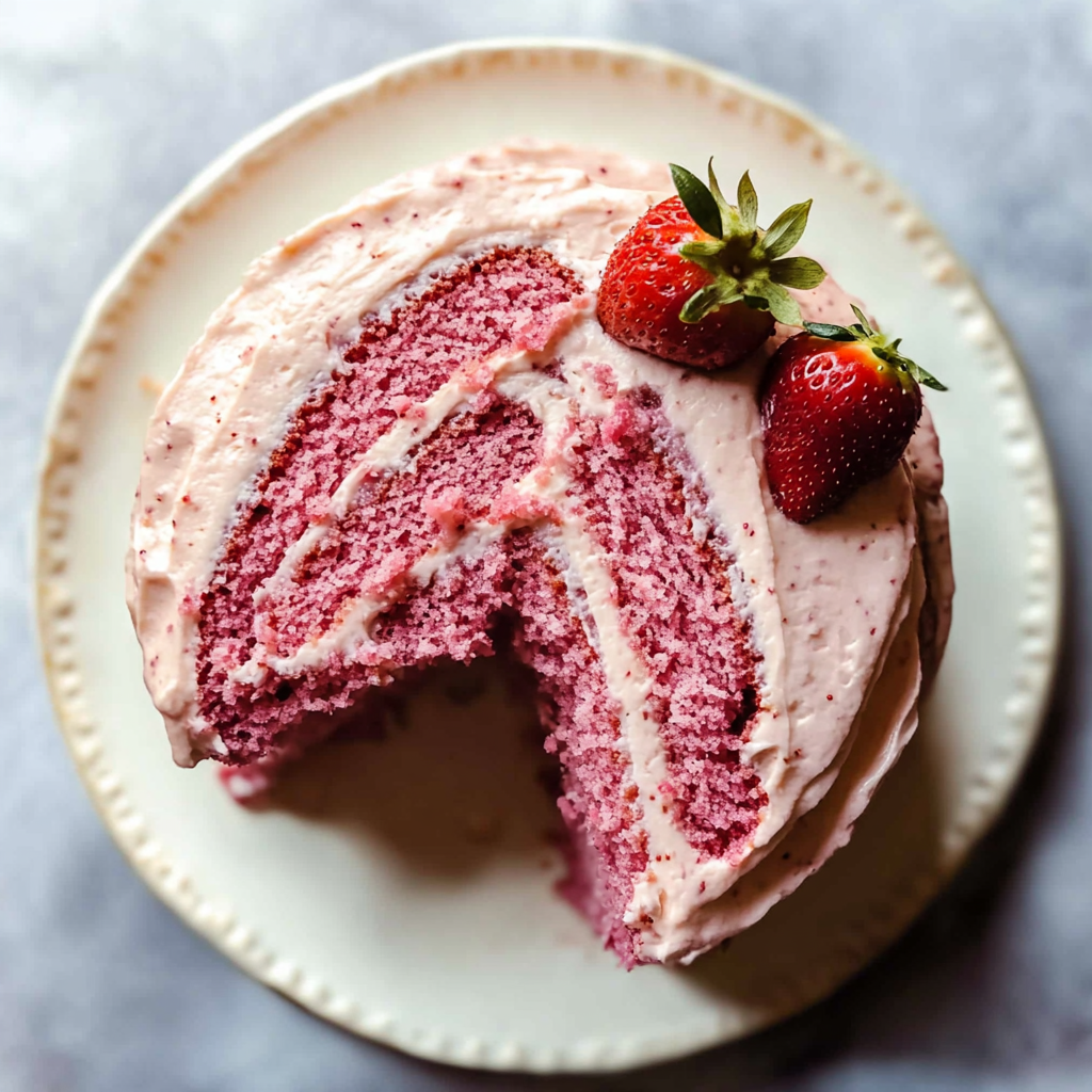 Homemade Strawberry Cake