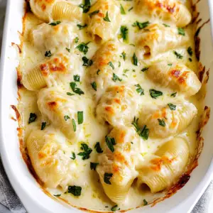 Delicious Chicken Alfredo Stuffed Shells Recipe
