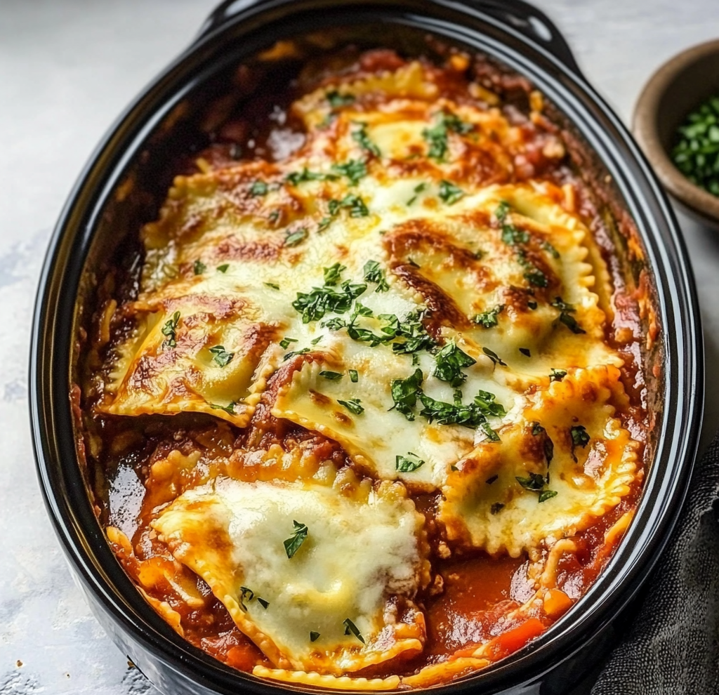 Slow Cooker Ravioli Lasagna Recipe
