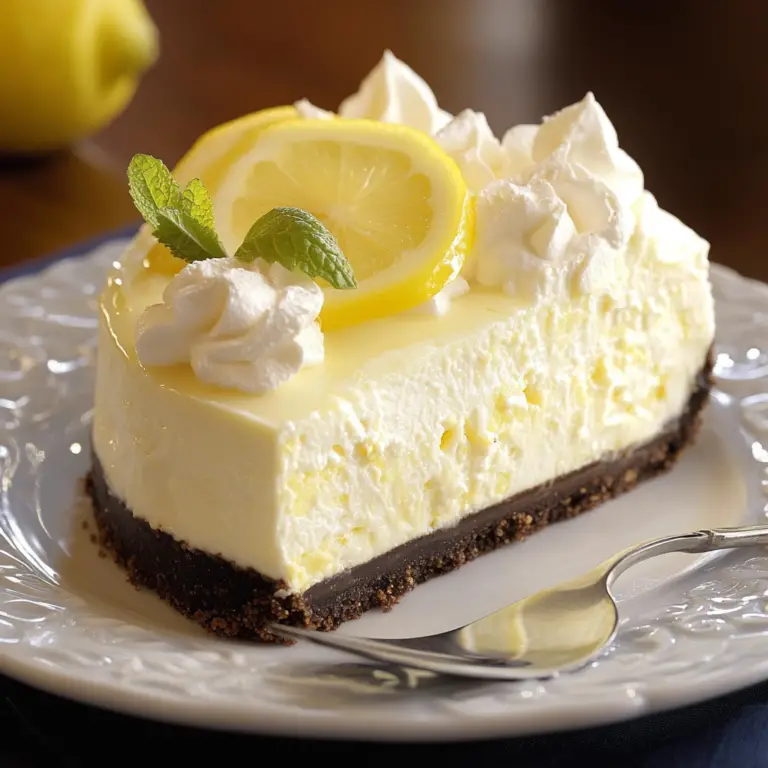 Lemon White Chocolate Cheesecake Recipe