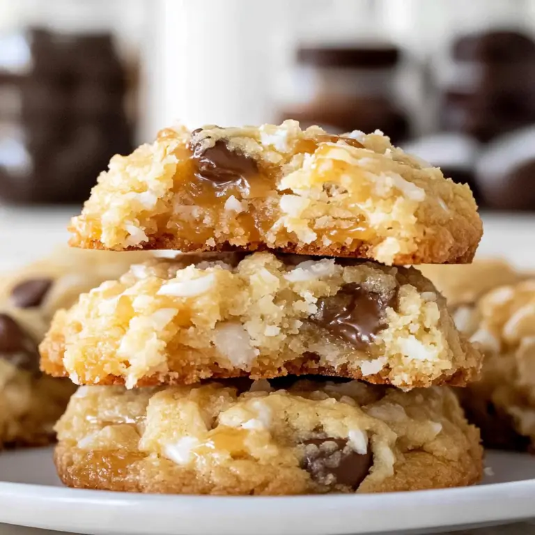 Caramel Coconut Cookies