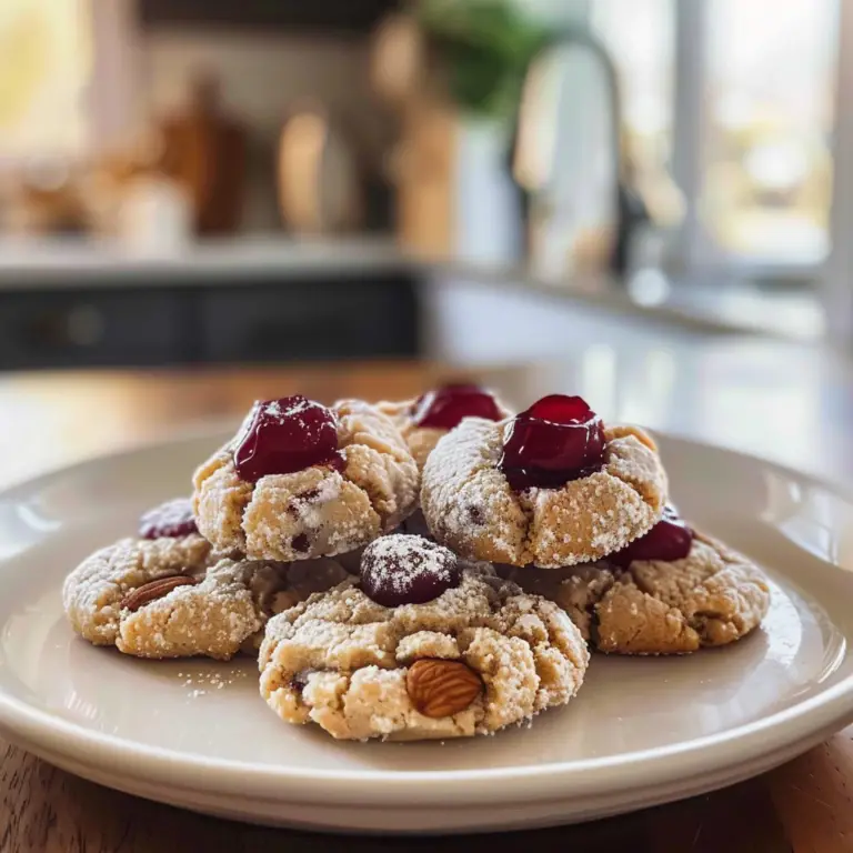 Cherry Almond Cookies Recipe