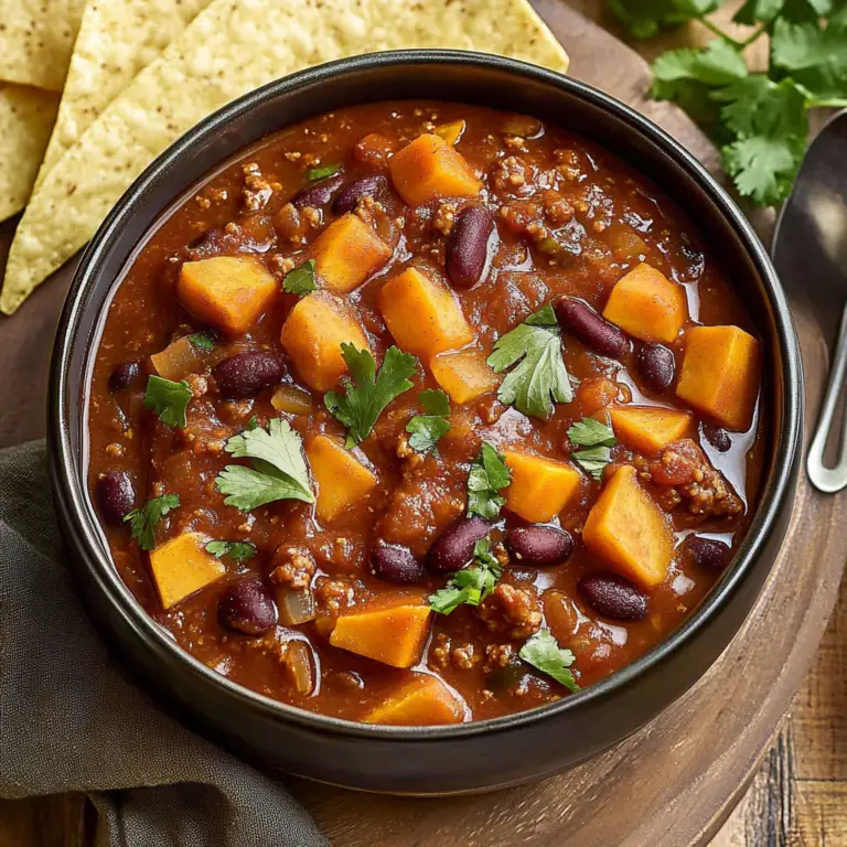 Hearty Chorizo Sweet Potato Chili Recipe