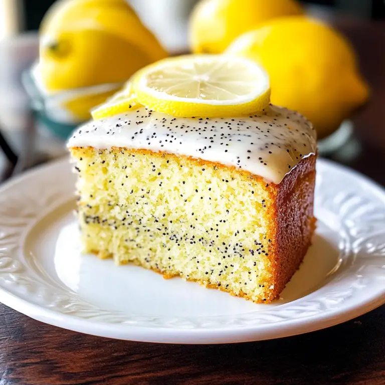 Zesty Lemon Poppy Seed Cake Recipe