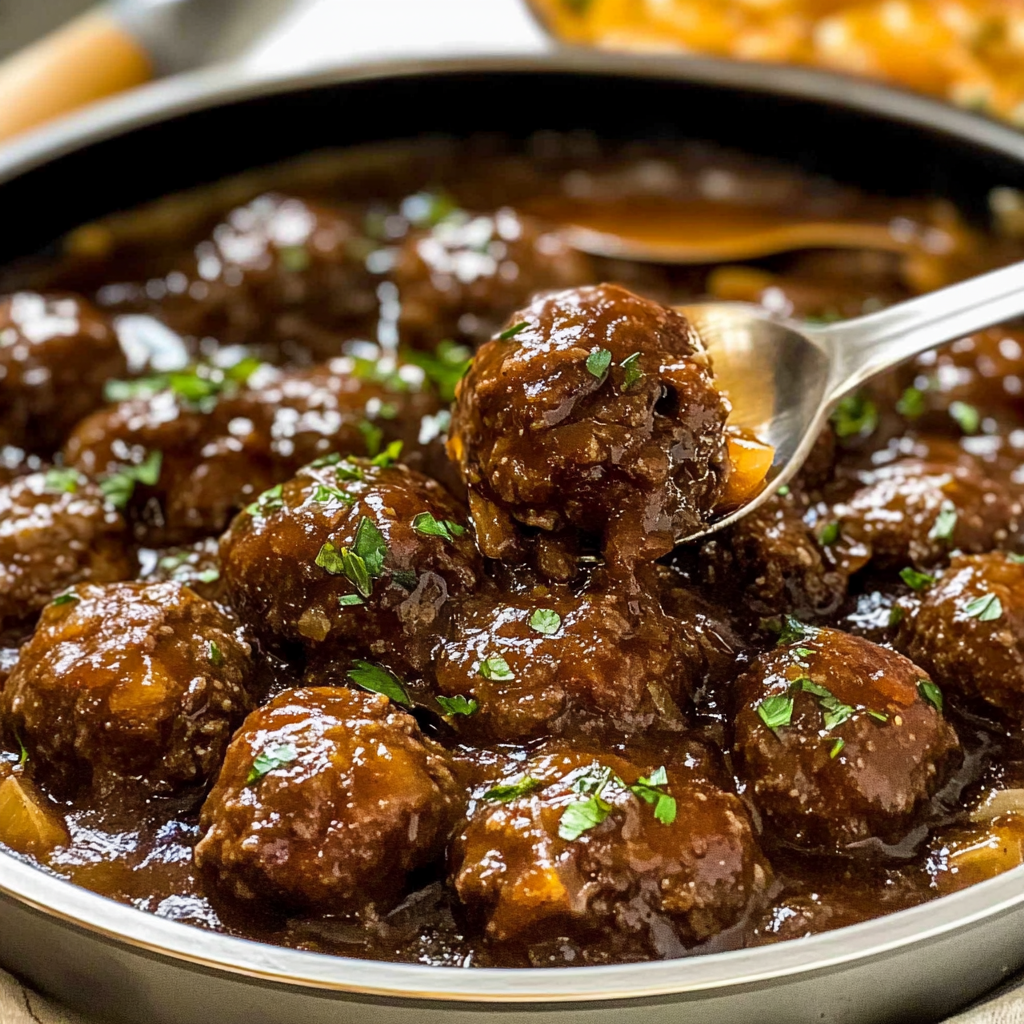 Savory Salisbury Steak Meatballs