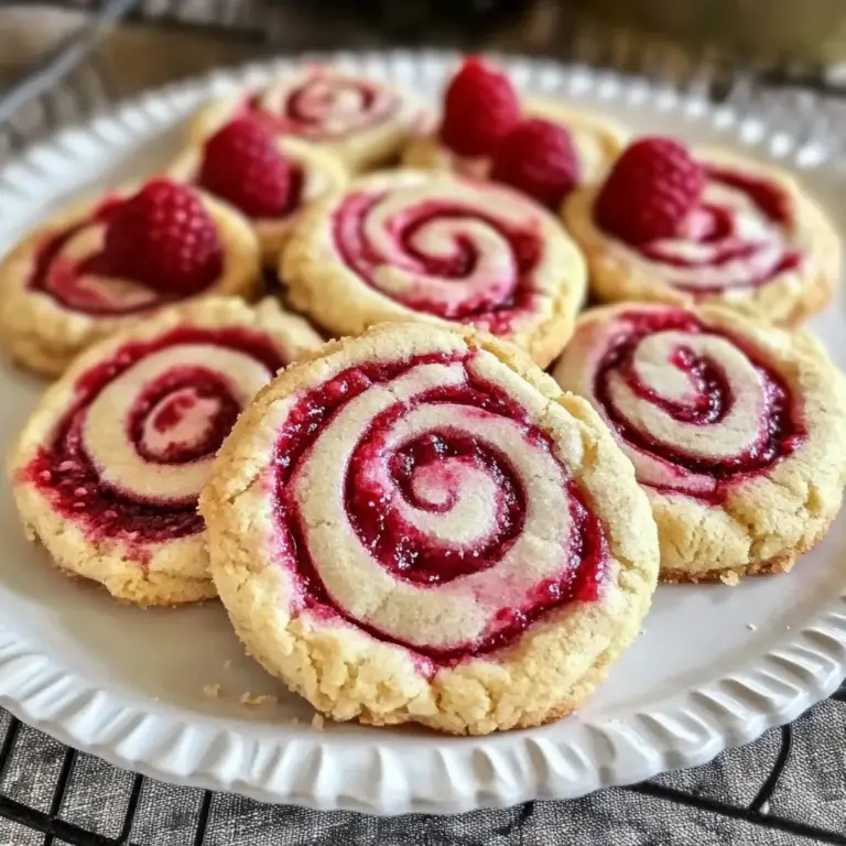 Raspberry Swirl Cookies