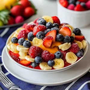 Summer with 4th of July Fruit Salad Recipe
