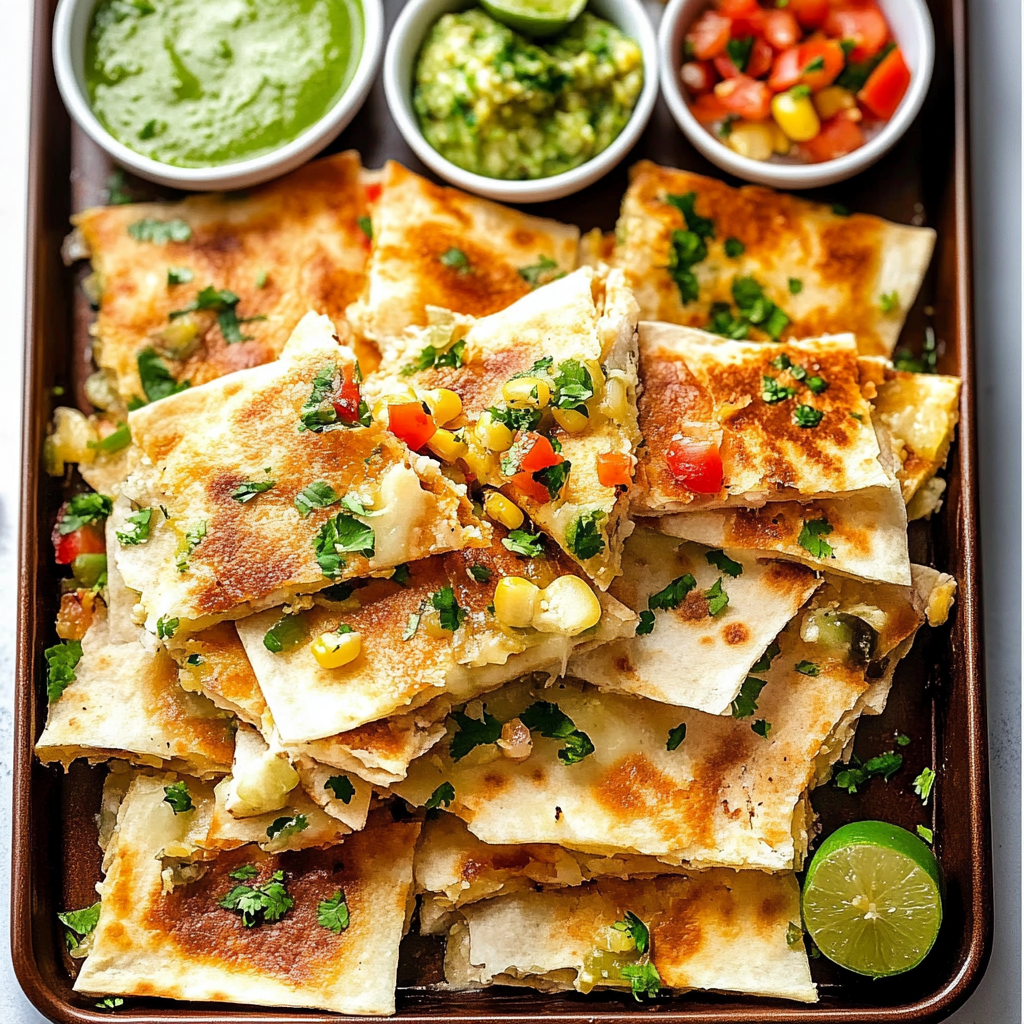 Chicken Sheet Pan Quesadilla Recipe