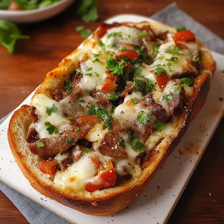 Philly Cheesesteak Cheesy Bread Recipe