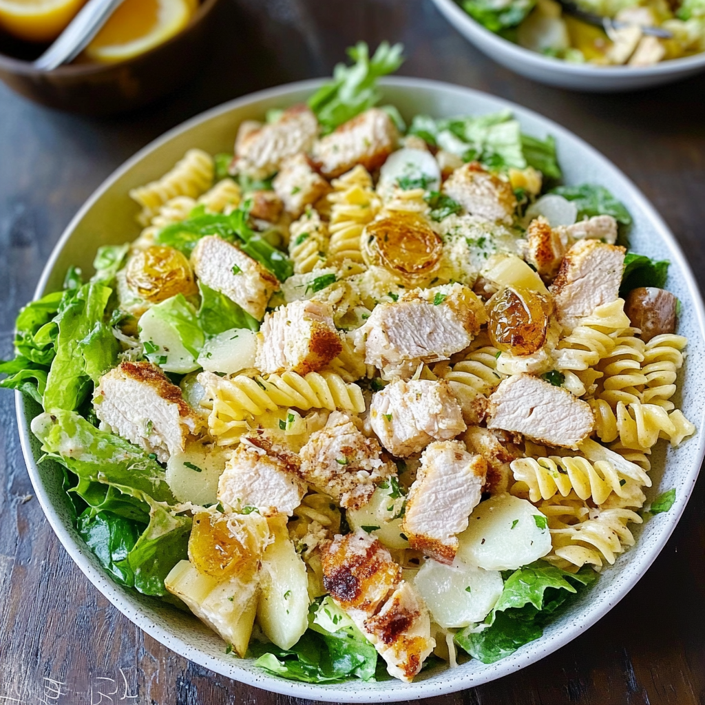 Chicken Caesar Pasta Salad Recipe