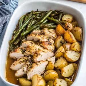 One-Pan Chicken, Potato & Green Bean Bake Recipe