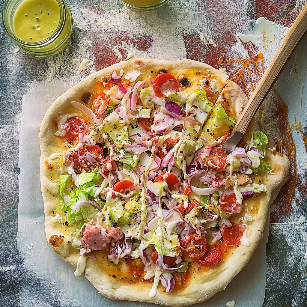 Chopped Italian Salad Pizza Recipe