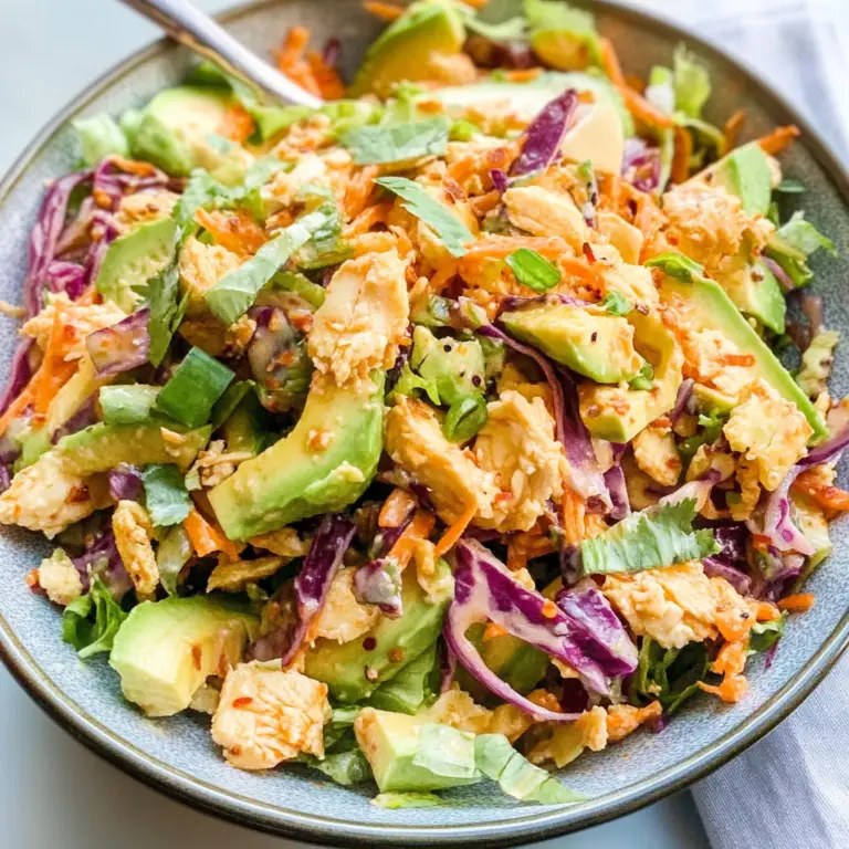 Vibrant Shredded Thai Salad with Avocado