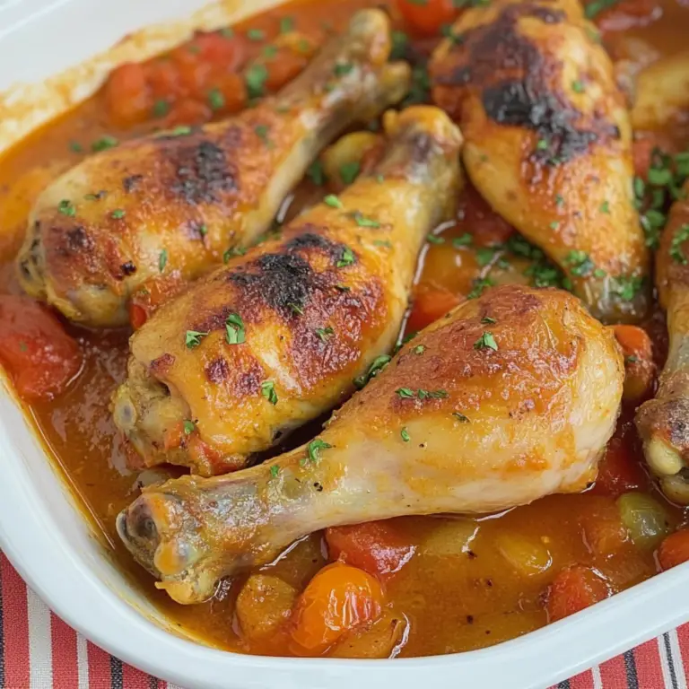 Roasted Drumsticks with Tomatoes Recipe