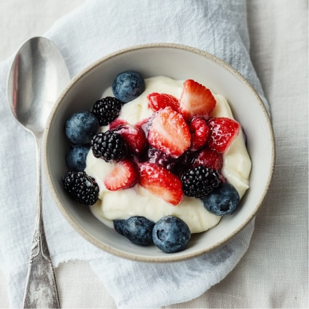 Berries and Yoghurt