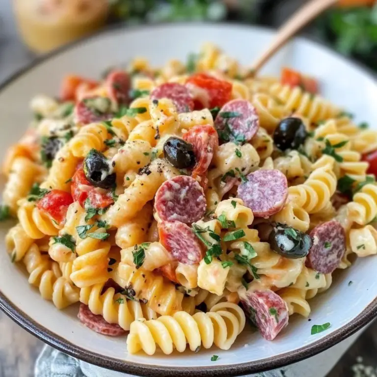 Italian Pasta with Salami